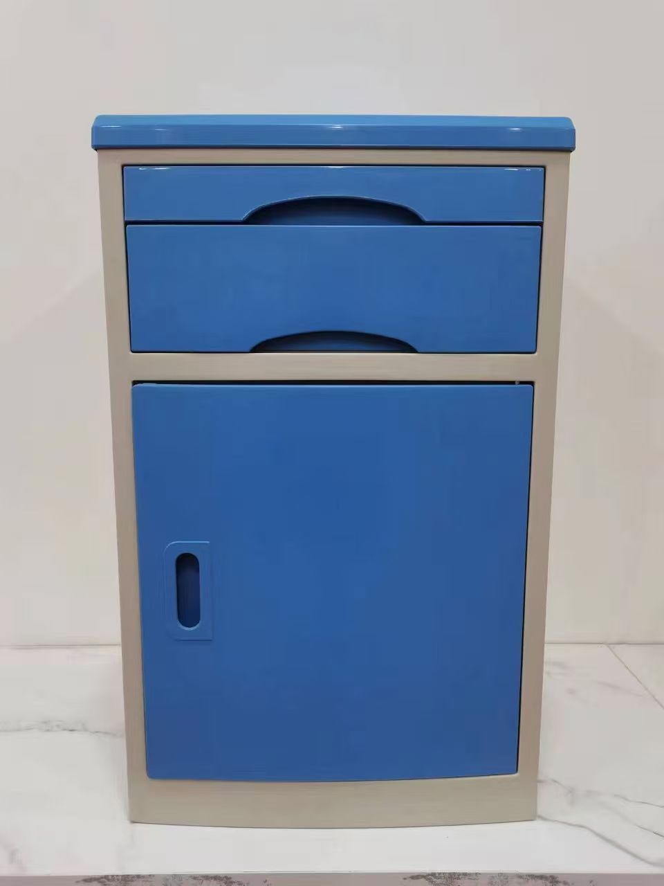 Hospital ABS Bedside Cabinet / Medical Storage Cabinet with Drawer and Door