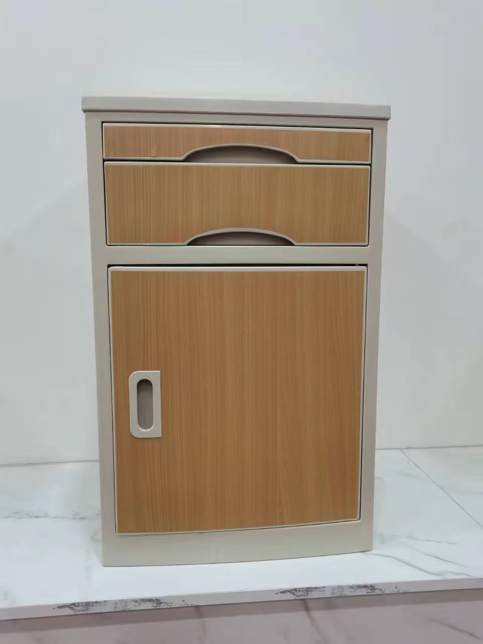 Hospital ABS Bedside Cabinet / Medical Storage Cabinet with Drawer and Door