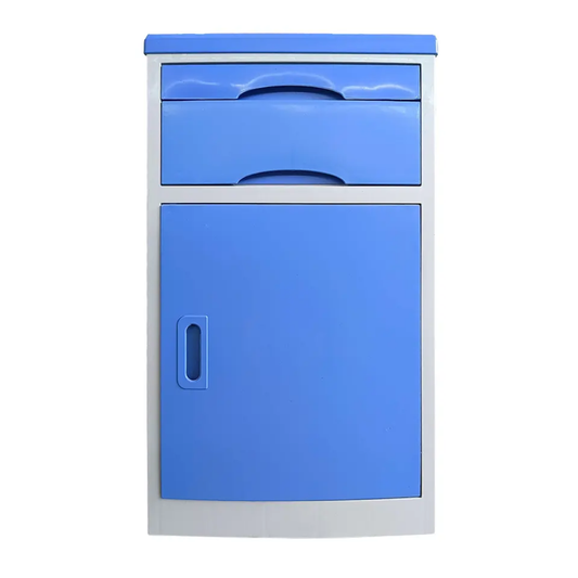 Hospital ABS Bedside Cabinet / Medical Storage Cabinet with Drawer and Door