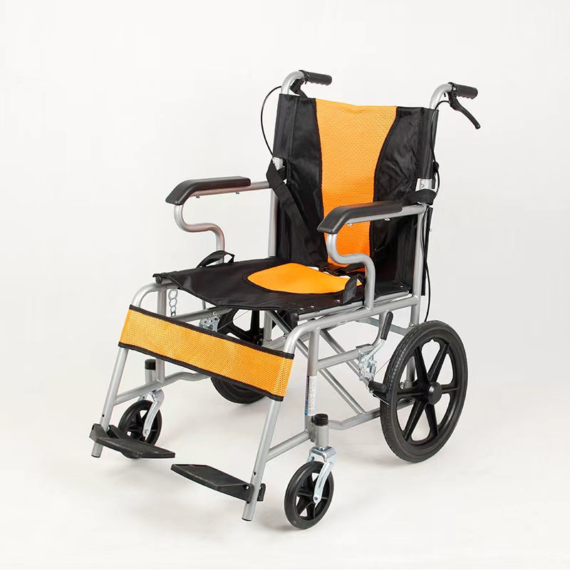 Orange & Black Solid Tire Wheelchair