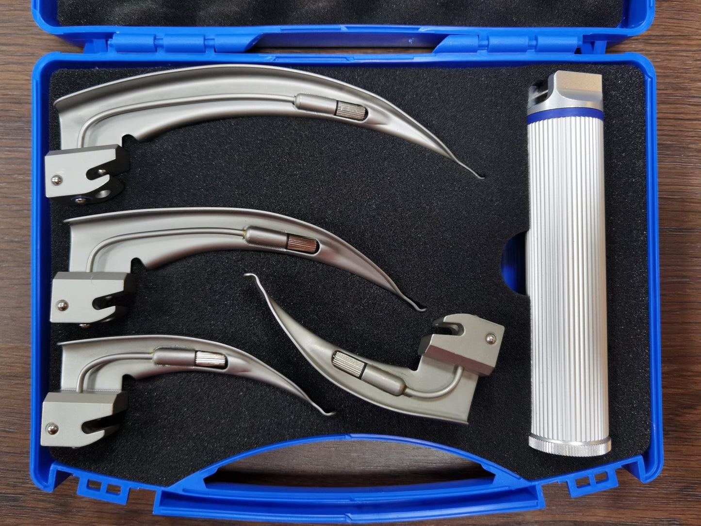 Stainless Steel Anesthesia Laryngoscope Set with Light Bulb Handle