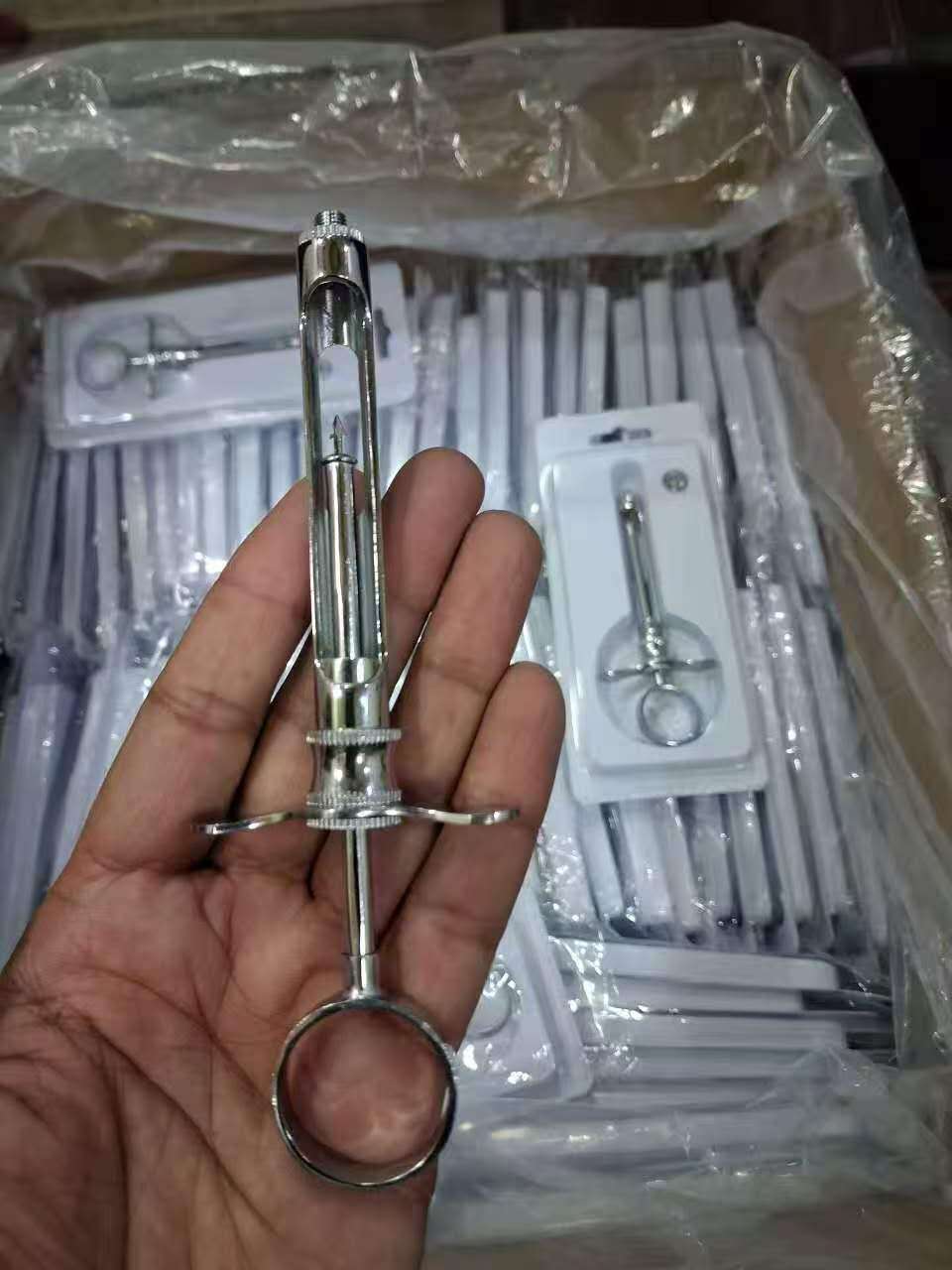 Dental Aspirating Syringe, Stainless Steel Anesthetic Cartridge Syringe for Dental Local Anesthesia