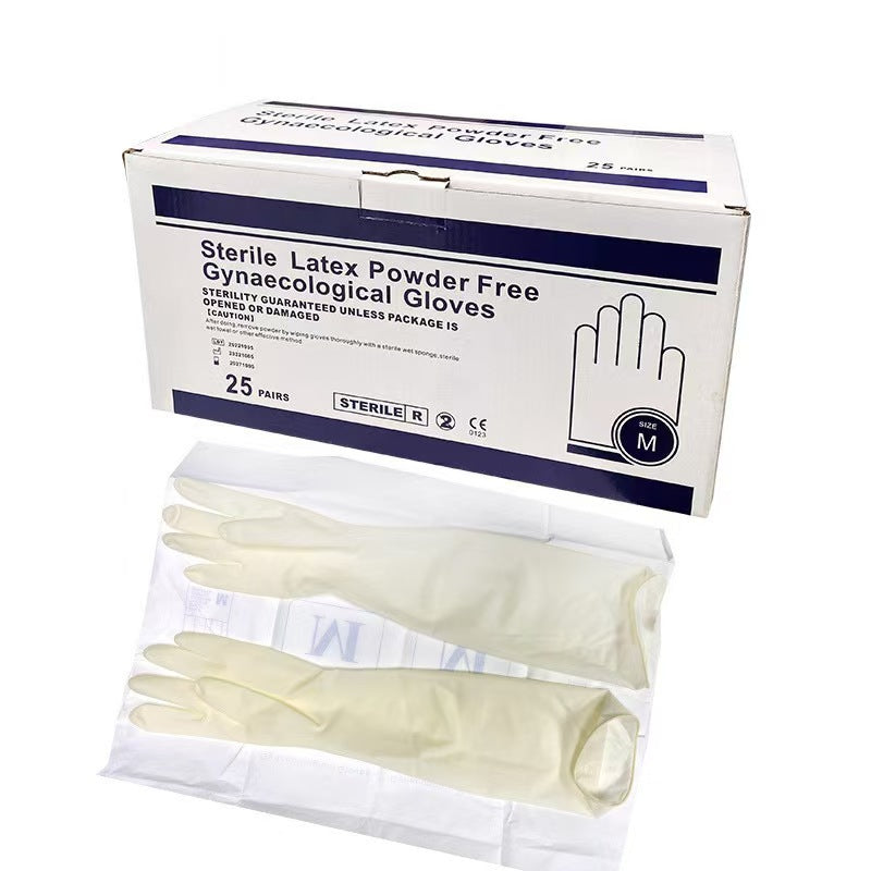 Sterile Latex Powdered Gynaecological Gloves
