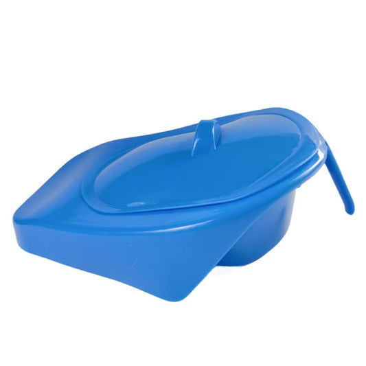 Plastic Bedpan with Lid / Medical Bed Pan with Handle