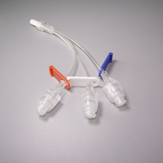 Extension Tube  Three way with Needle Free Connectors (Negative) Total Length:18cm