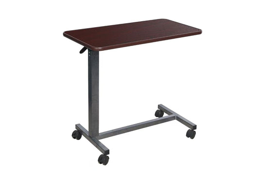Adjustable Height Hospital Overbed Table