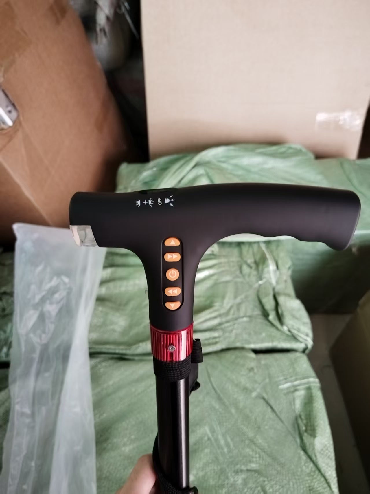 Adjustable Telescopic Walking Cane with LED Light