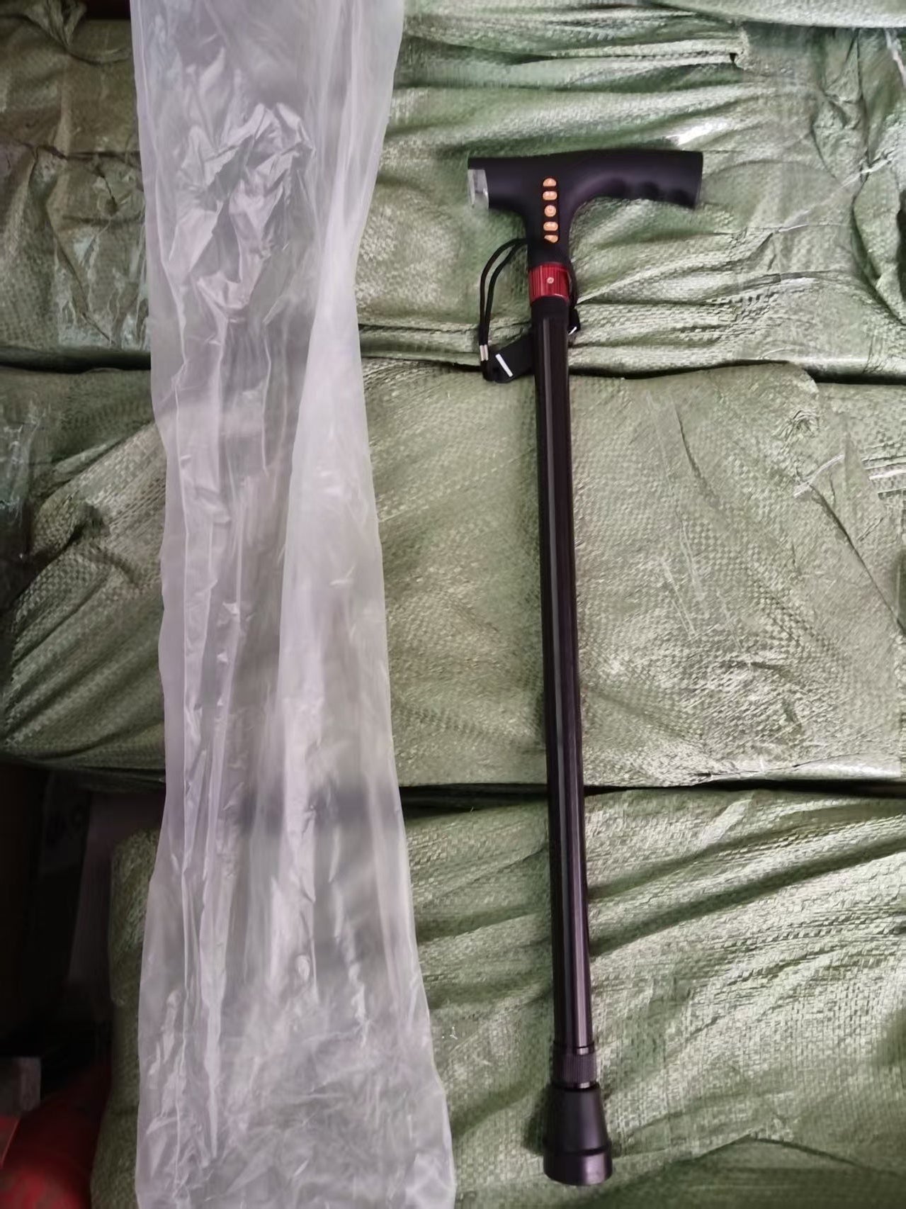 Adjustable Telescopic Walking Cane with LED Light