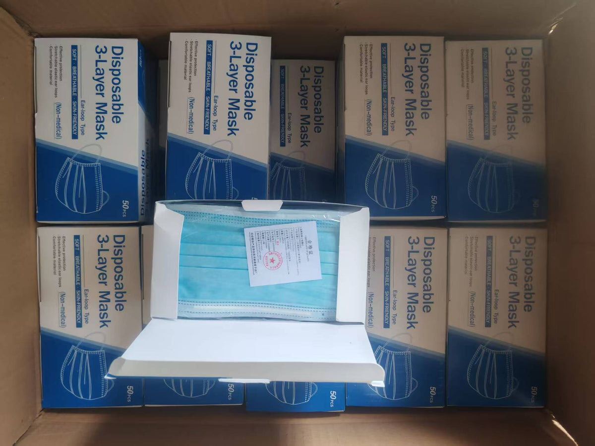 Disposable 3 Ply Non-Medical Ear-loop Face Mask