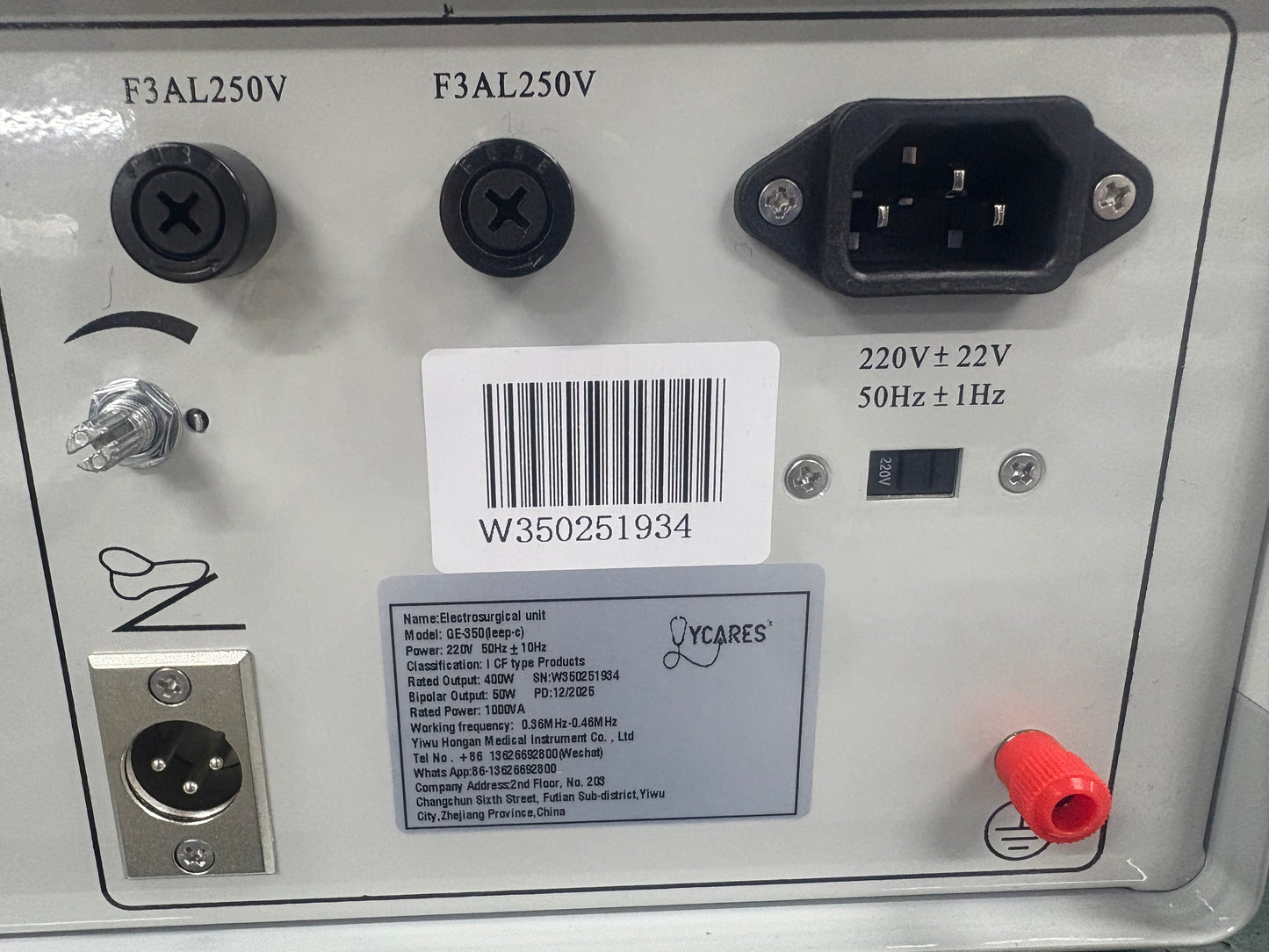 High-Frequency Electrosurgical Unit (ESU) - Bipolar/Monopolar Cutting & Coagulation Device for Hospital Surgery