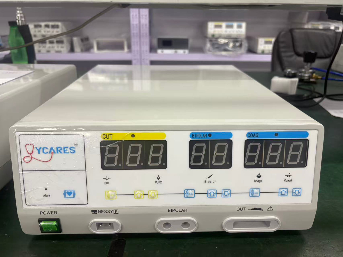High-Frequency Electrosurgical Unit (ESU) - Bipolar/Monopolar Cutting & Coagulation Device for Hospital Surgery