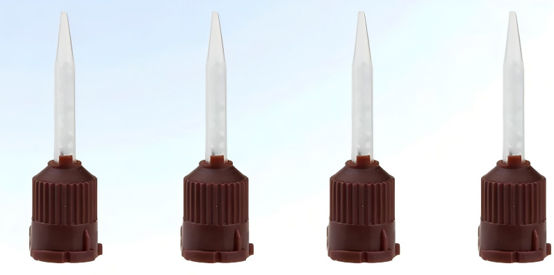 Brown Dual-Cure Straight Mixing Tip