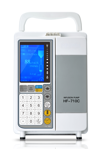 High-Precision Infusion Pump with Numeric Keypad Control and Extended Battery Life