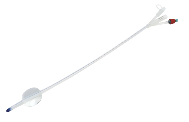 Silicone Foley Catheter With Irrigation Cap