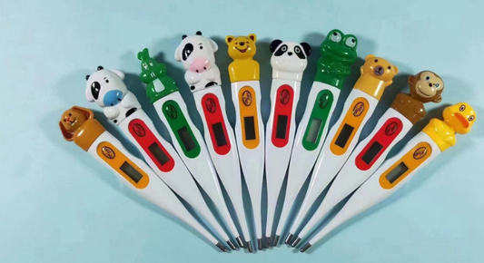 Wholesale waterproof household children's cartoon electronic soft-head thermometers